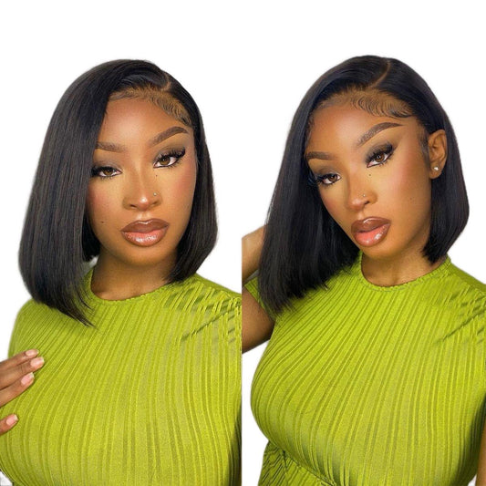 C-Shaped Side Part Bob Glueless Wig