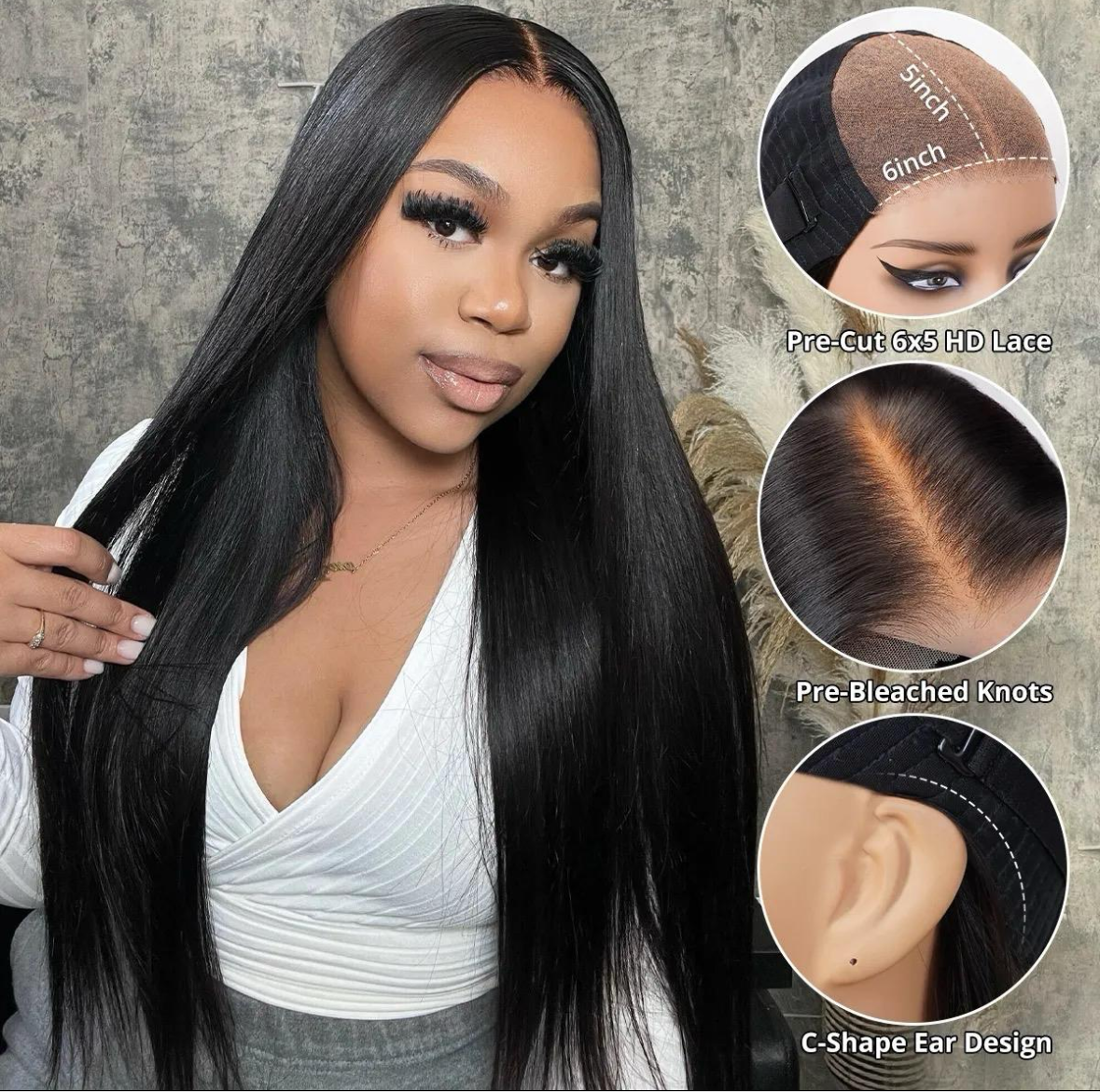 Glueless Wear & Go Straight Wig (6 x 6)