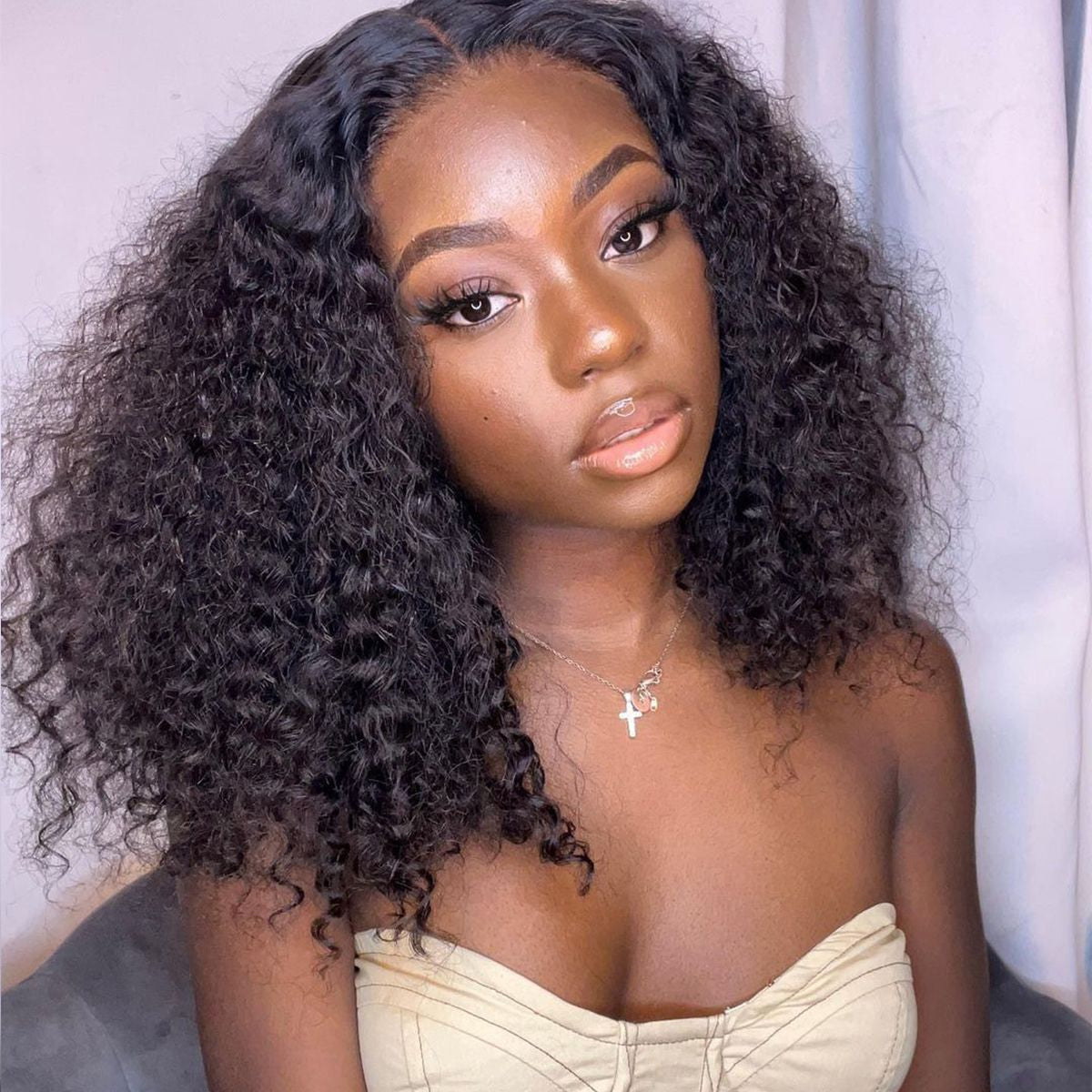 Deep Curly Glueless Lace Wig (6 x 5)