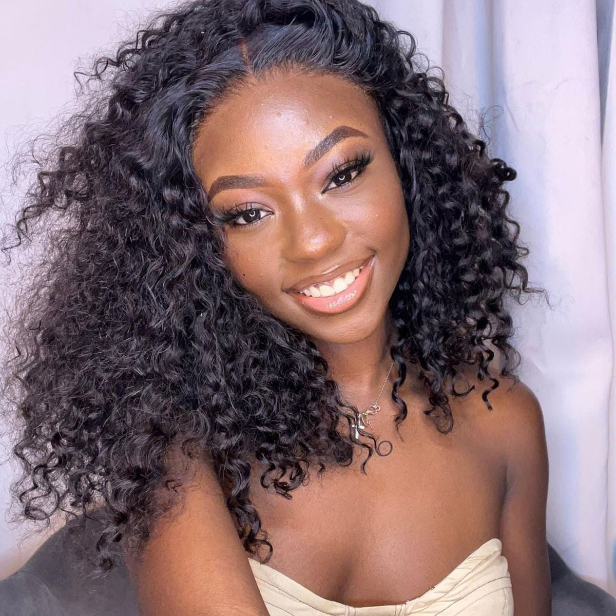 Deep Curly Glueless Lace Wig (6 x 5)