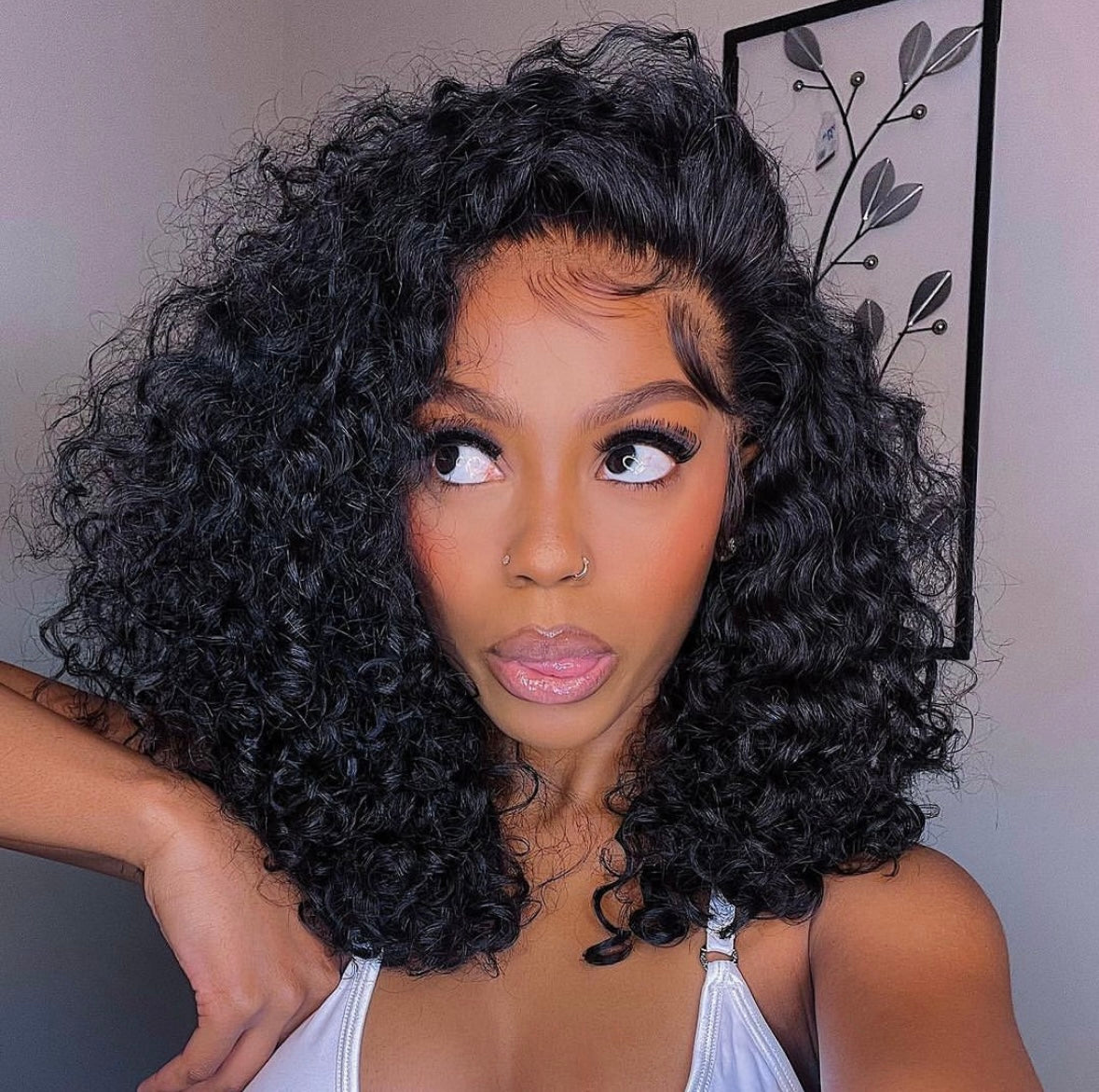 Deep Curly Frontal Lace Wig (13 x 4)