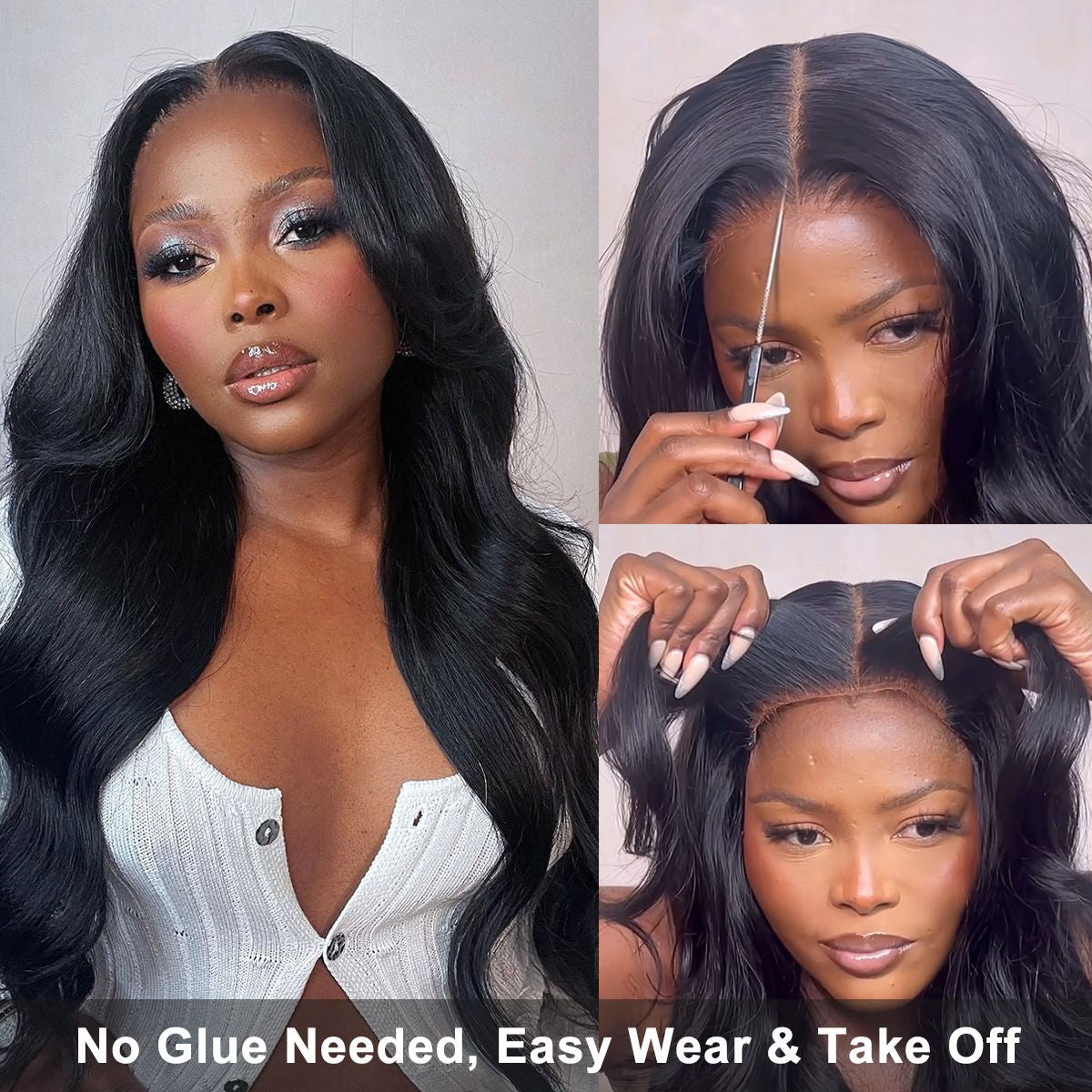 Body Wave Closure Wig (5 x 5) Pre-plucked & Pre-bleached