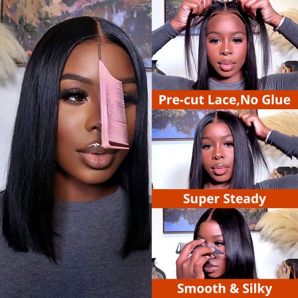 Straight Bob Glueless Wig (7 x 5)