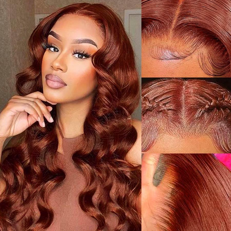 Reddish Brown Body Wave (5 x 5) - Body Wave