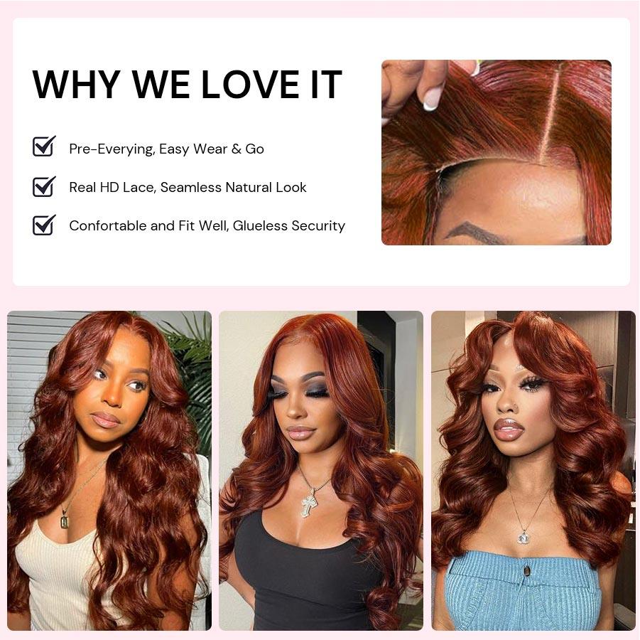 Reddish Brown Body Wave (5 x 5) - Body Wave