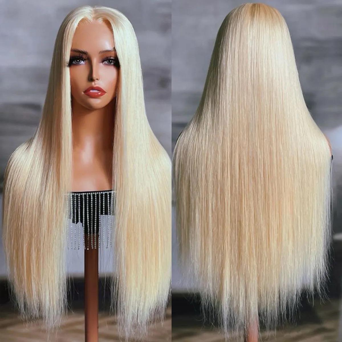 Glueless Blonde 613 Wig (6 x 5) - Body Wave & Straight